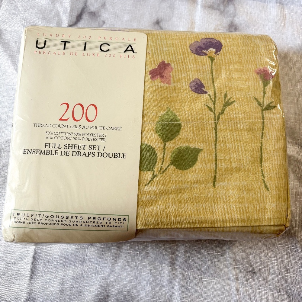Vintage UTICA bedding set sized for full bed